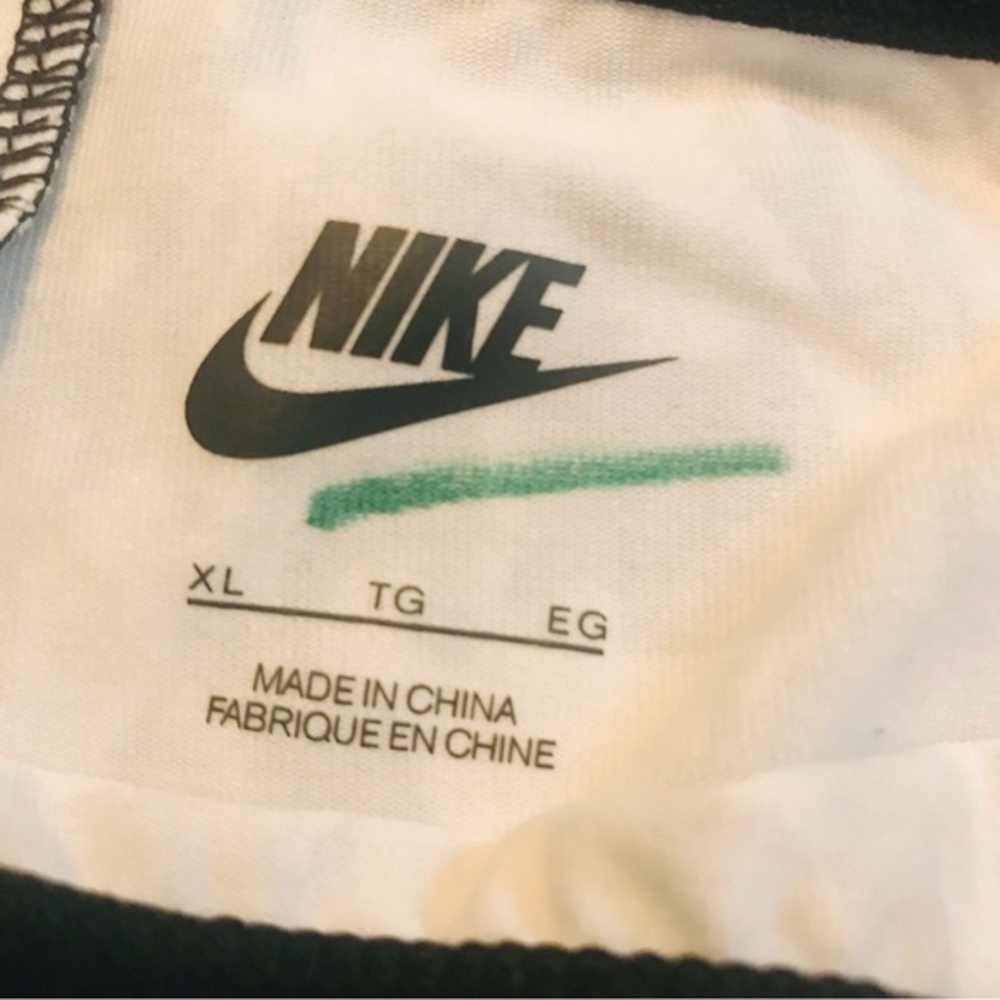 Nike Leg-A-See Mish Mash Leggings Black White Mishmash Print Tights Size XL - Picture 9 of 10